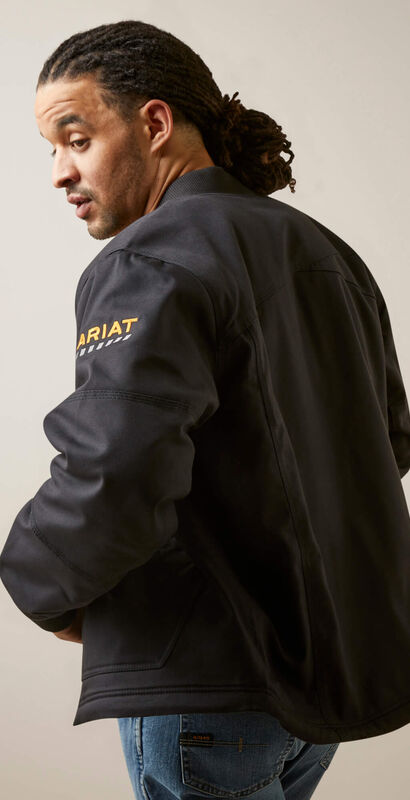 Rebar Stretch Canvas Bomber Jacket Back